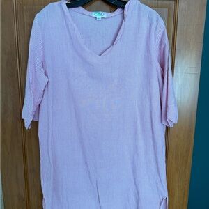 Ellie Soft Pink Striped Tunic